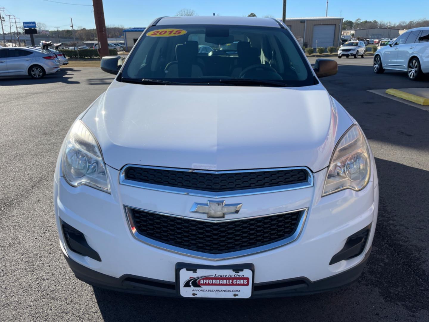 2015 White Chevrolet Equinox (1GNALAEK2FZ) with an 4-Cyl, 2.4 Liter engine, Automatic, 6-Spd transmission, located at 8008 Warden Rd, Sherwood, AR, 72120, (501) 801-6100, 34.830078, -92.186684 - Photo#2